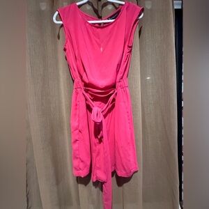 Pink overalls shorts